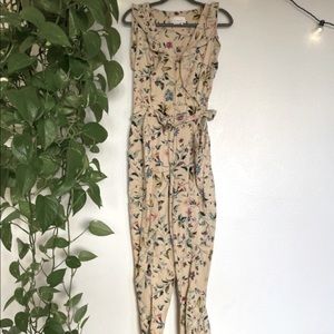 Anthropologie jumpsuit with belt